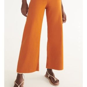 ZARA The Marine Straight Leg jeans in burnt orange! Worn once perfect condition!